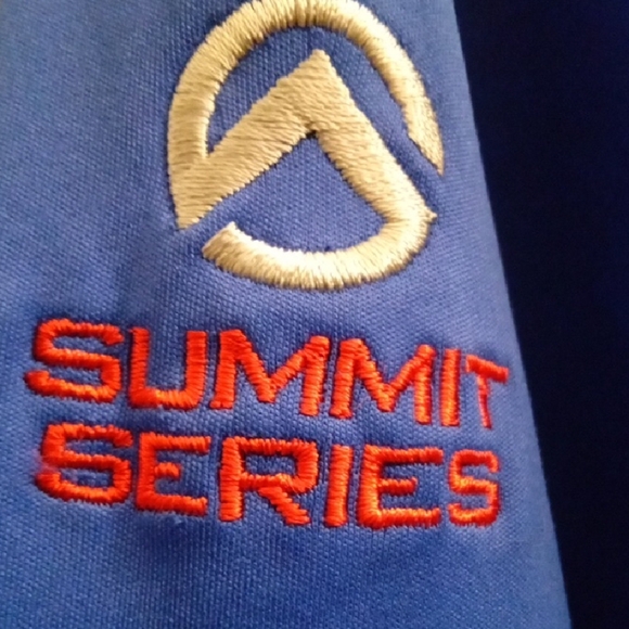 Mens M The North Face Blue Lightweight Jacket Zip Up Pocketed Hooded - Picture 4 of 5